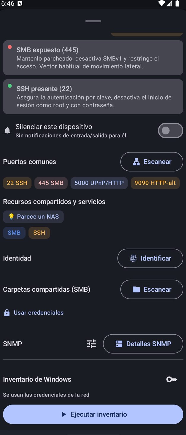 NetBlade Android — Detalles del dispositivo: qué es y qué expone