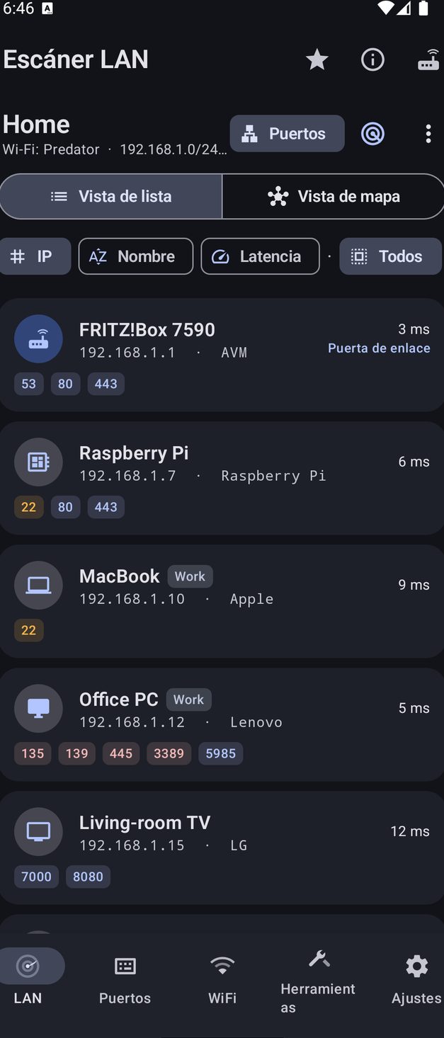 NetBlade Android — Escáner LAN: quién está en la red