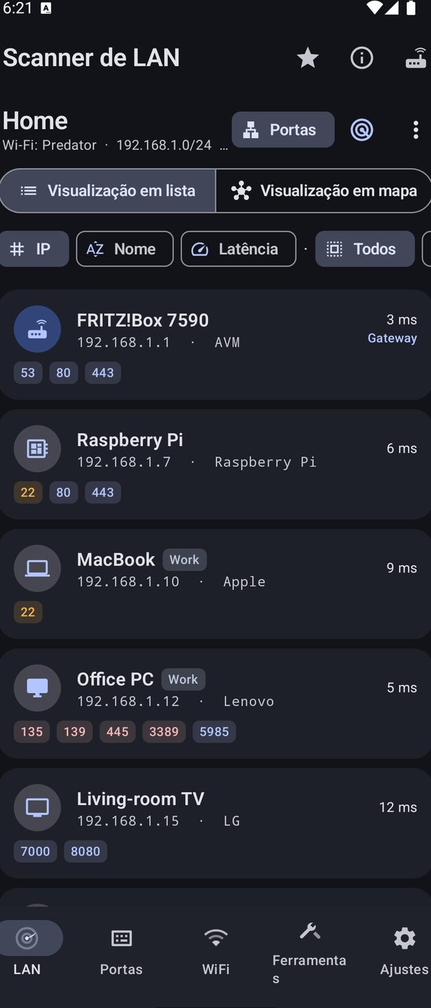 NetBlade Android — Scanner de LAN: quem está na rede
