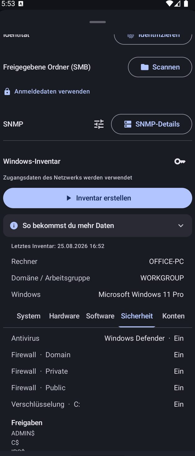 NetBlade Android — Schutz und Lücken eines Windows-PCs