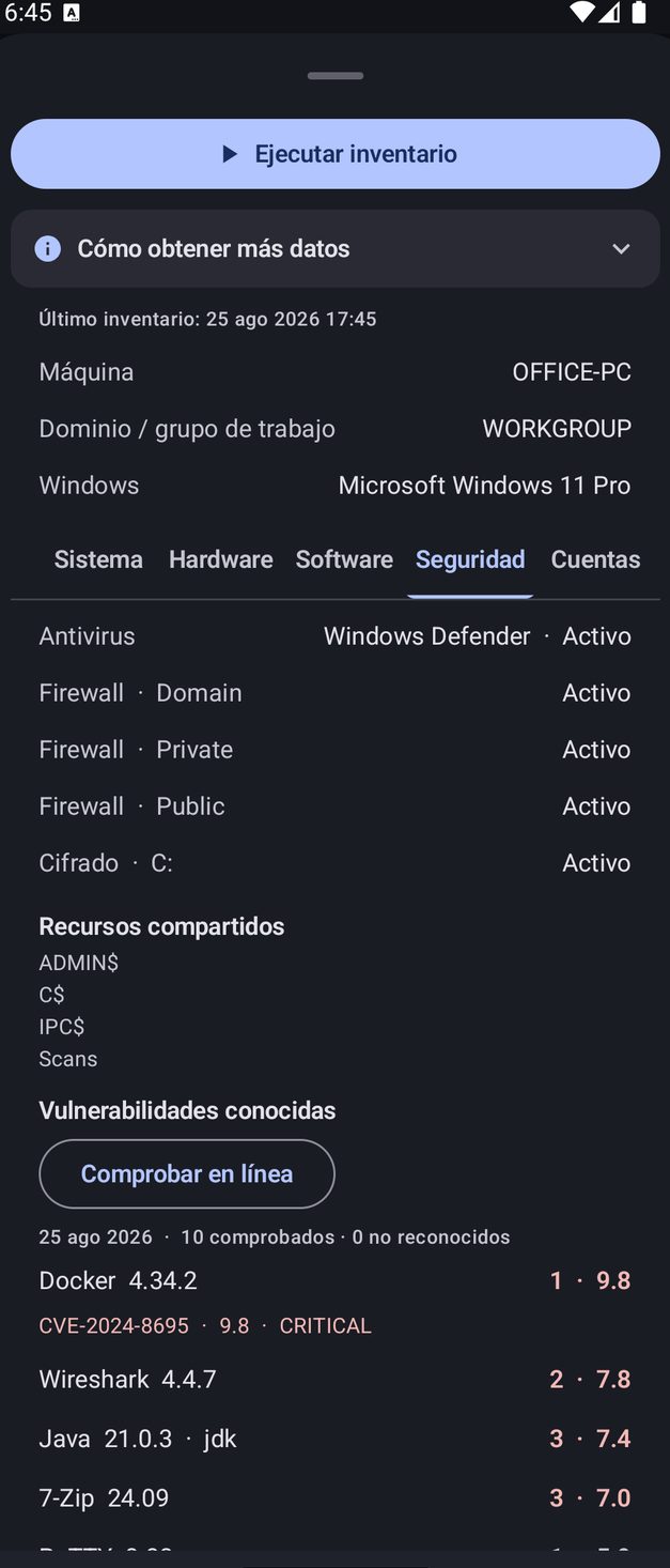 NetBlade Android — Las defensas y los fallos de un PC Windows