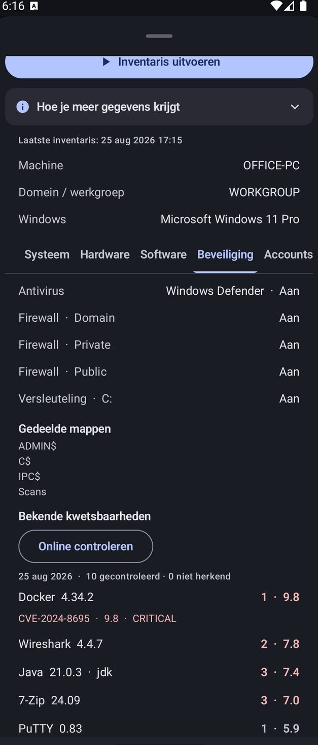 NetBlade Android — De beveiliging en de lekken van een Windows-pc